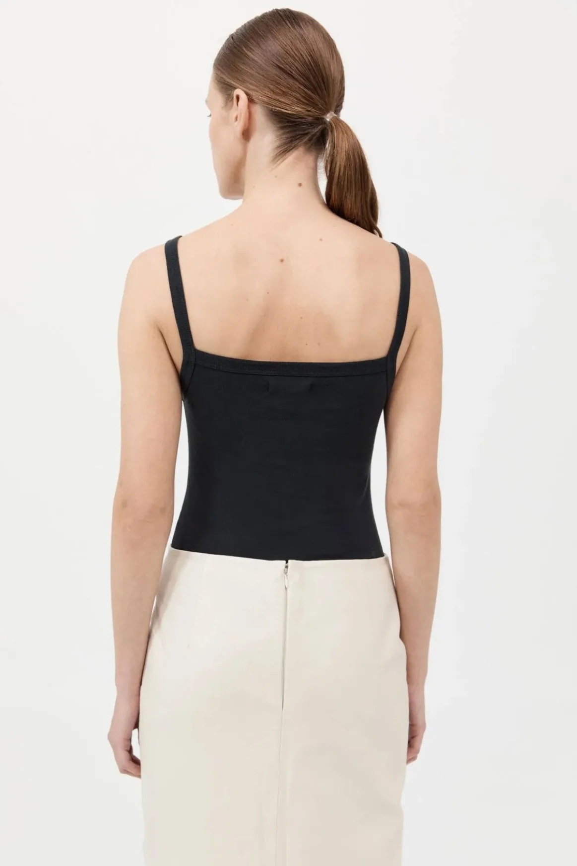 ORGANIC COTTON SQUARE NECK TANK