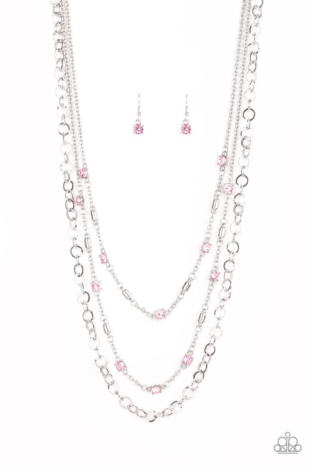 Paparazzi Metro Mixer - Pink Necklace