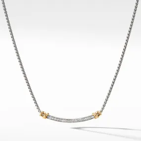 Petite Helena Station Necklace with 18K Yellow Gold and Diamonds