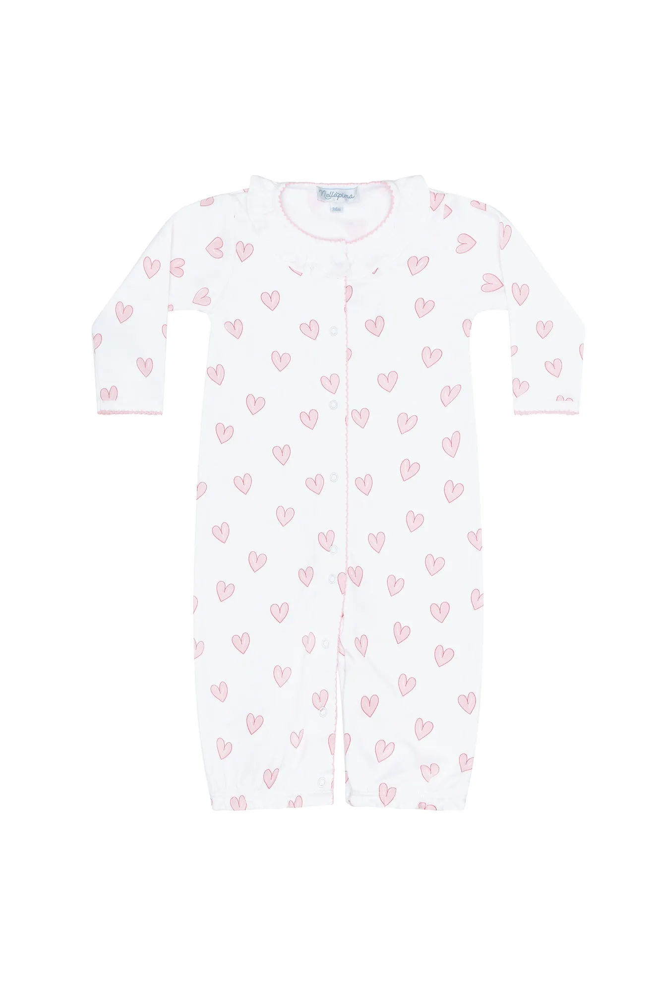 Pink Heart Print Converter Gown