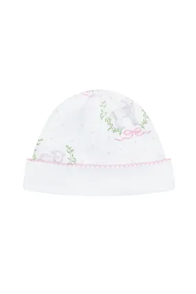 Pink Lamb Print Hat