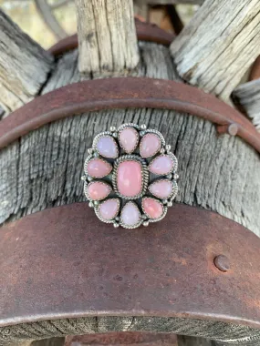 Pink Opal Adjustable ring