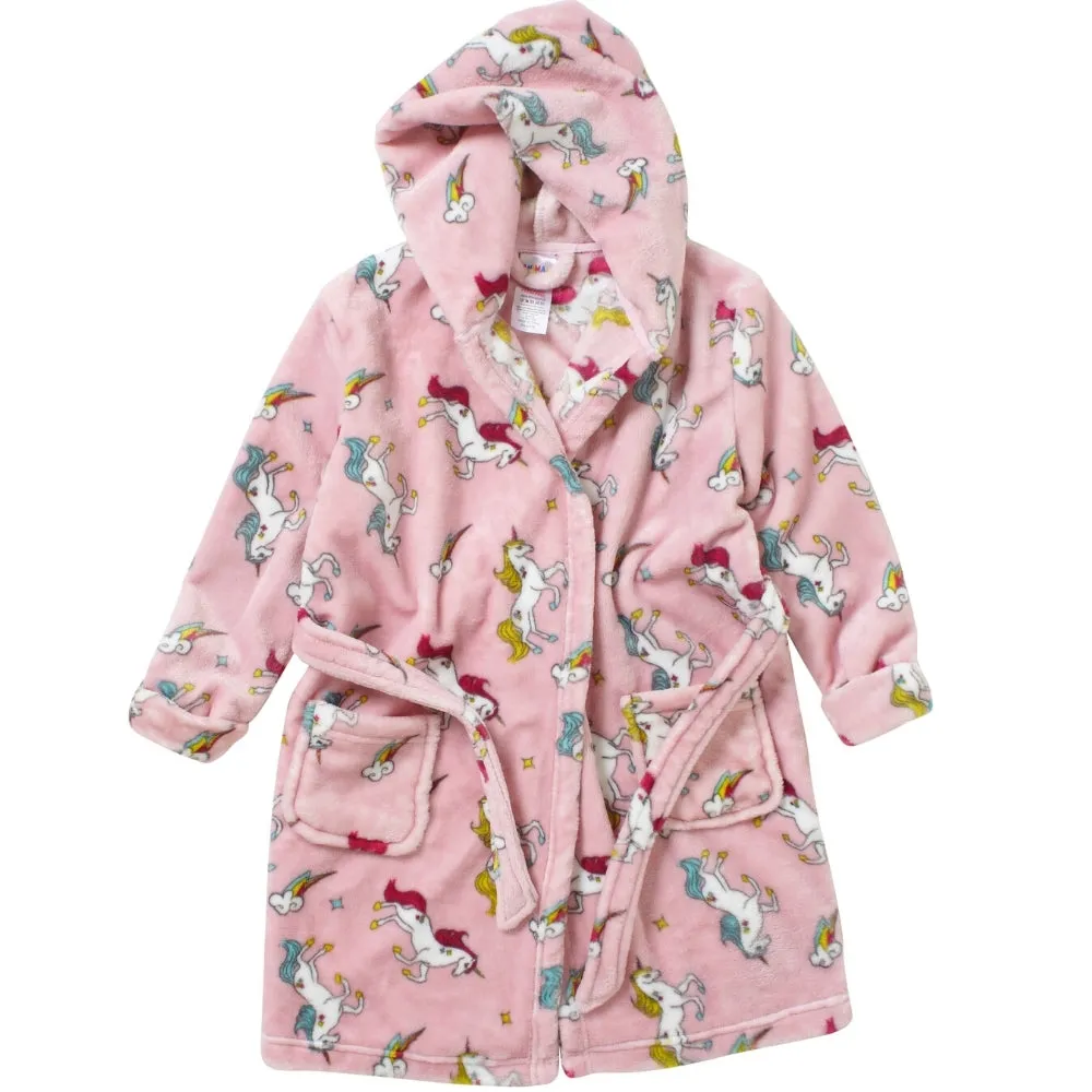 Pink Pattern Unicorn Dressing Gown