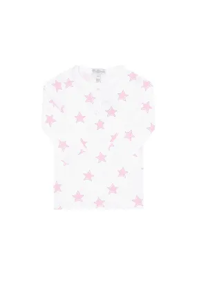 Pink Stars Print Pajama