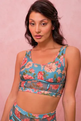 RAD Paradiso Destino Top - Teal Floral