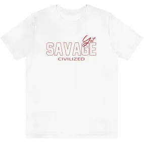 RED SAVAGE- Jersey Short Sleeve Tee