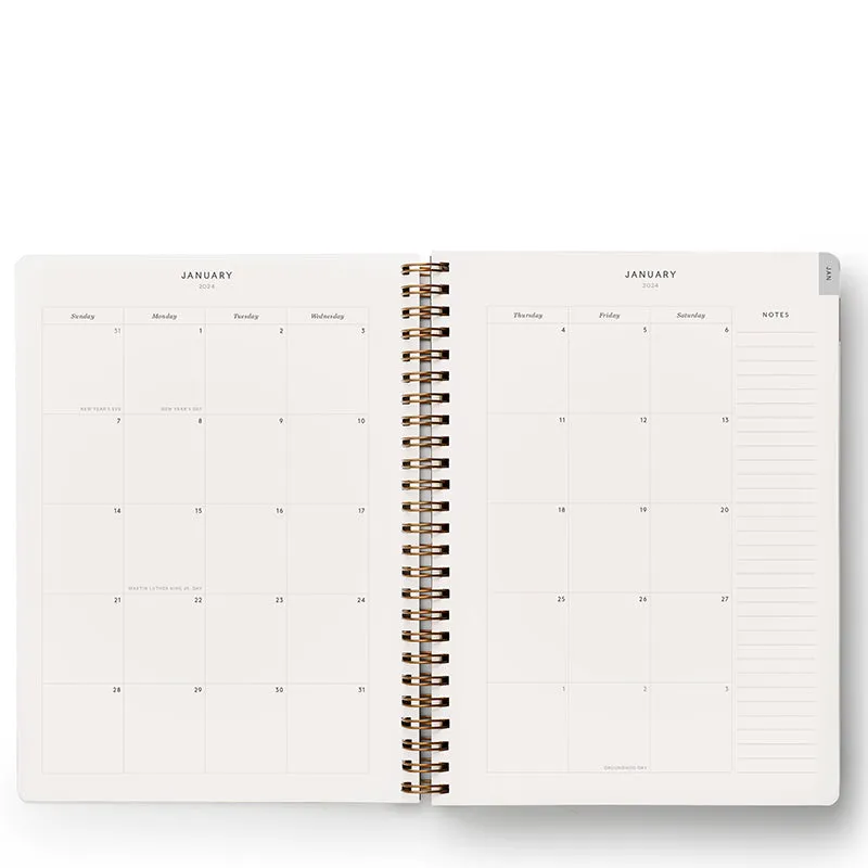 RIFLE PAPER CO. | 2024 12-Month Softcover Spiral Planner - Blossom