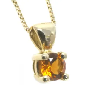 Round Citrine pendant