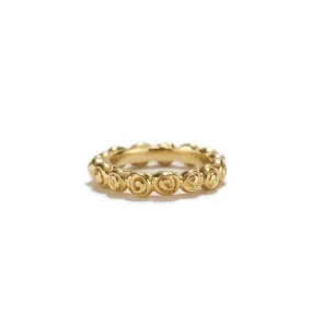 Single Roses Ring in Gold