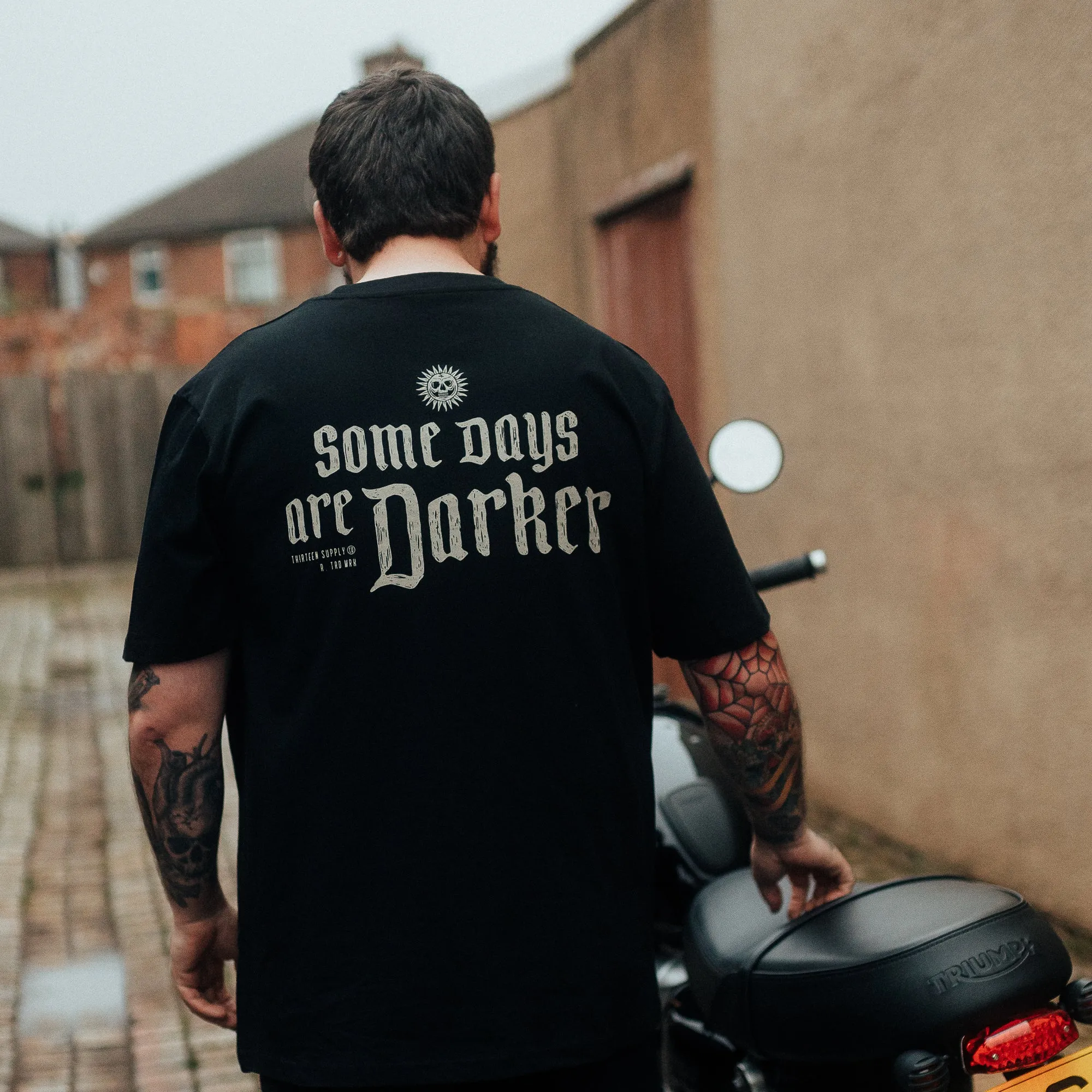 SOME DAYS ARE DARKER - BLACK UNISEX T-SHIRT