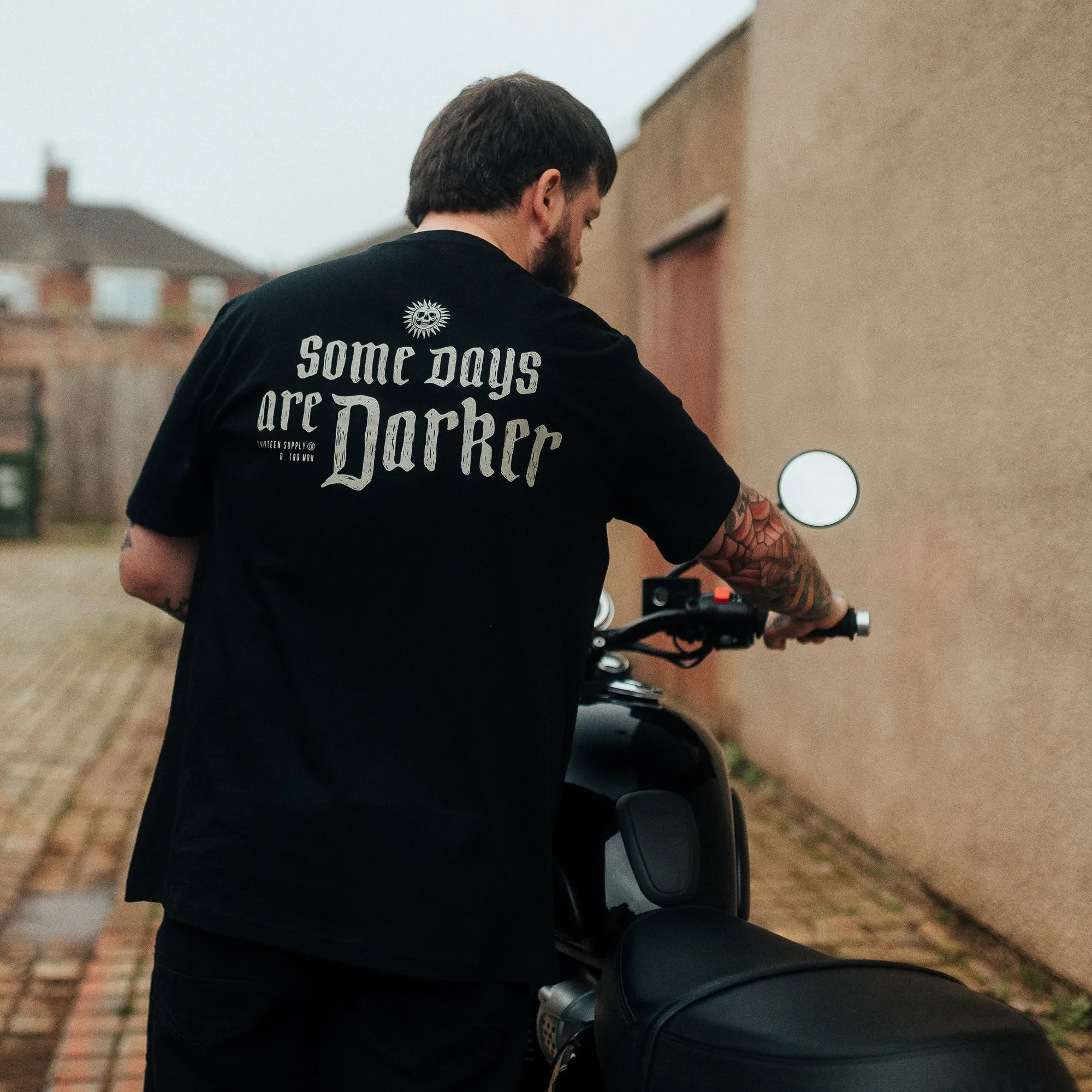 SOME DAYS ARE DARKER - BLACK UNISEX T-SHIRT