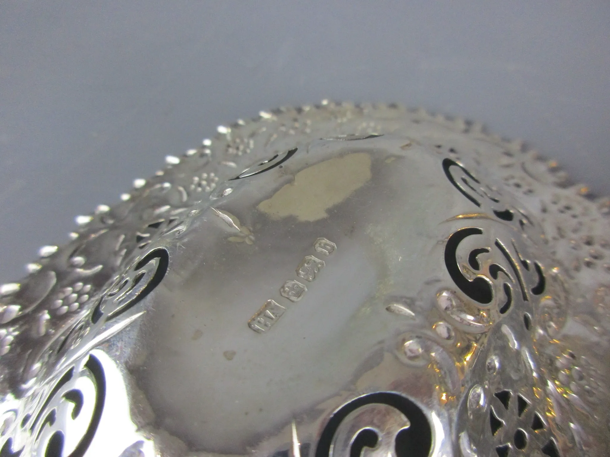 Sterling Silver Pair Of Bon-Bon Dishes Antique Victorian Sheffield 1894