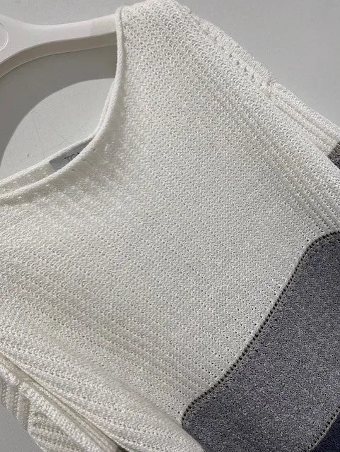 Sweater - White/Grey/Steel Blue