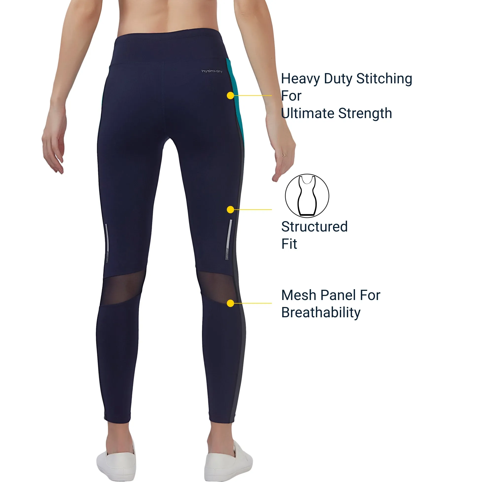 The Boost Women LEGGING (High Rise Waistband with hydro-dry Tech)