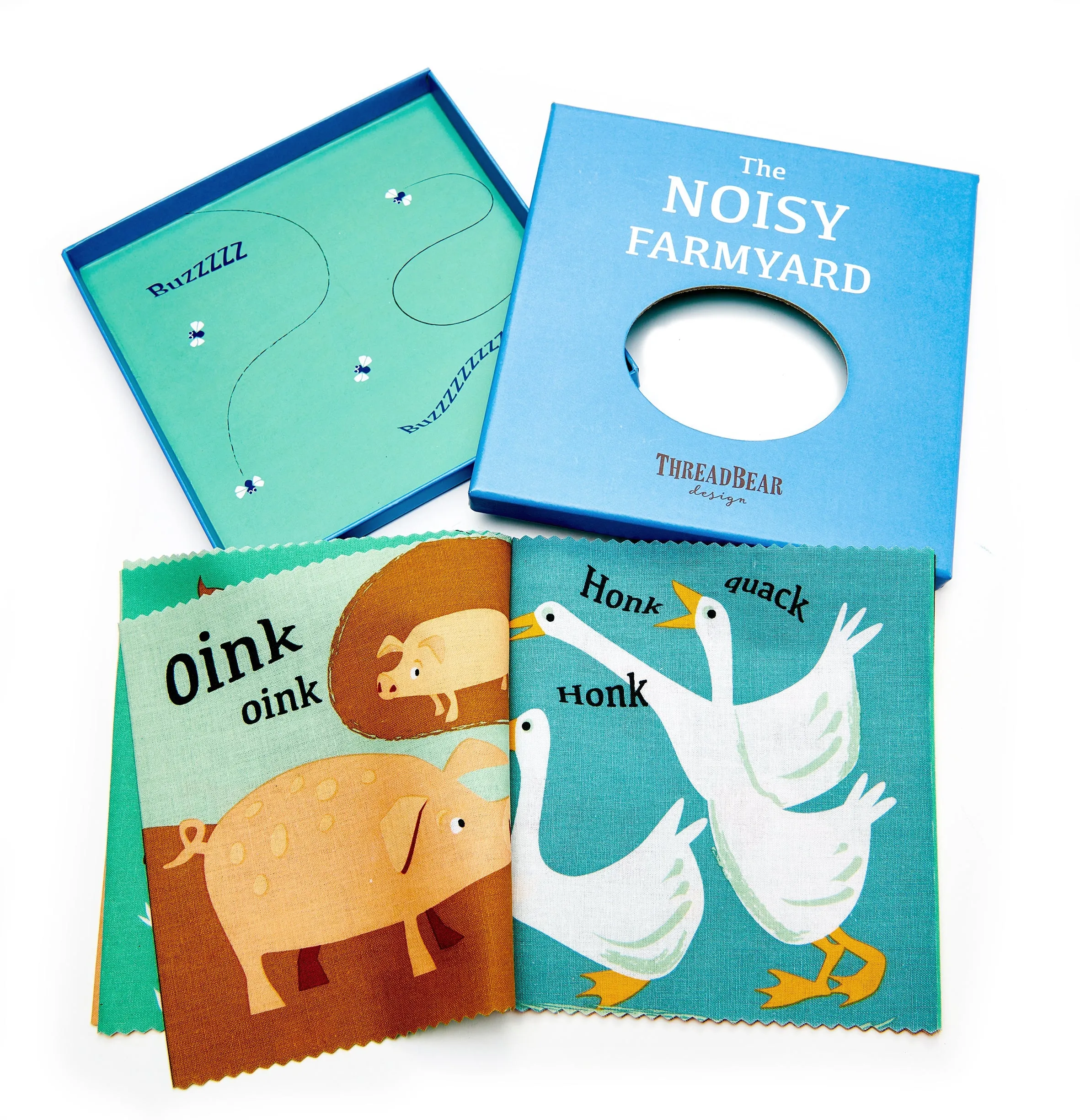 The Noisy Farmyard Rag Book - ThreadBear Design