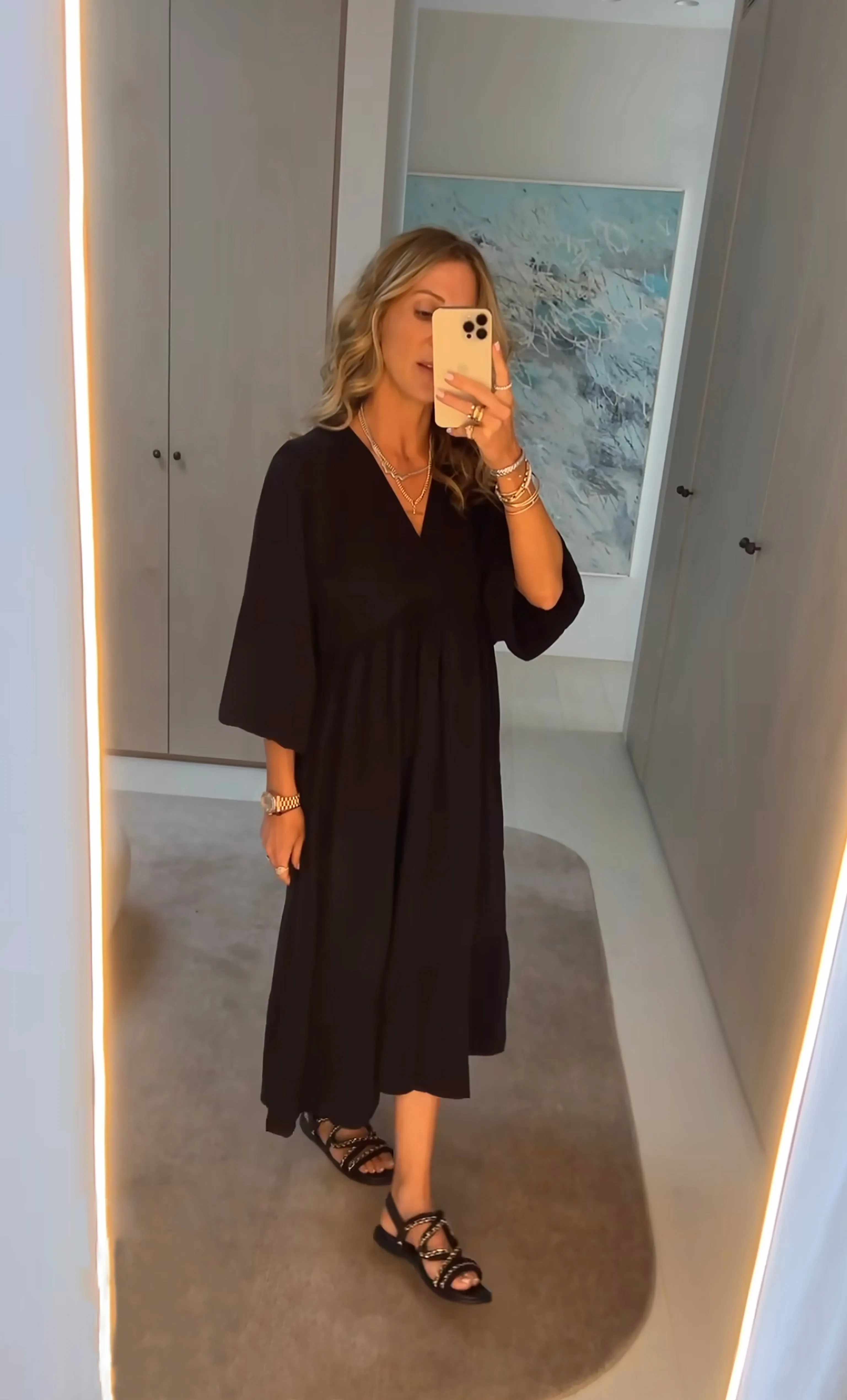 The Tunik Harper midi dress - Black