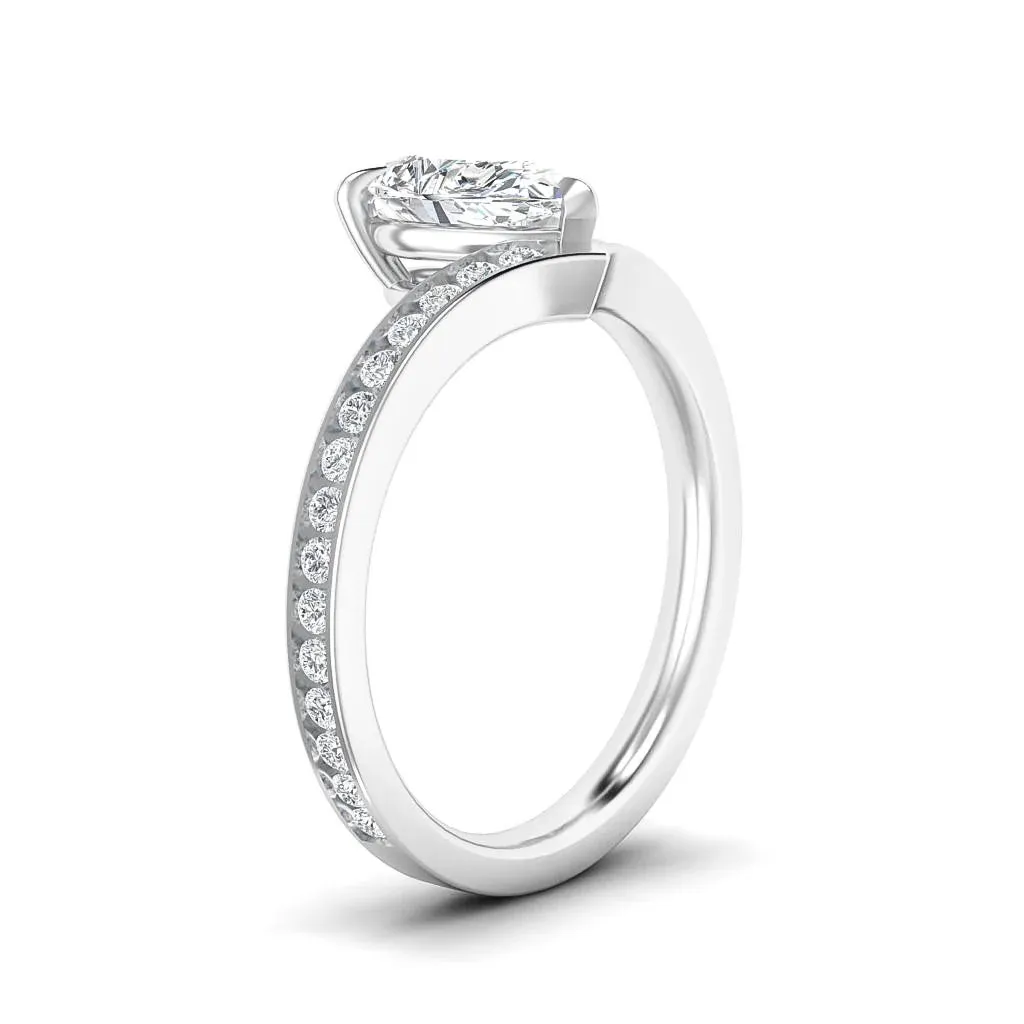 Tiara  - 18ct White Gold - Pear