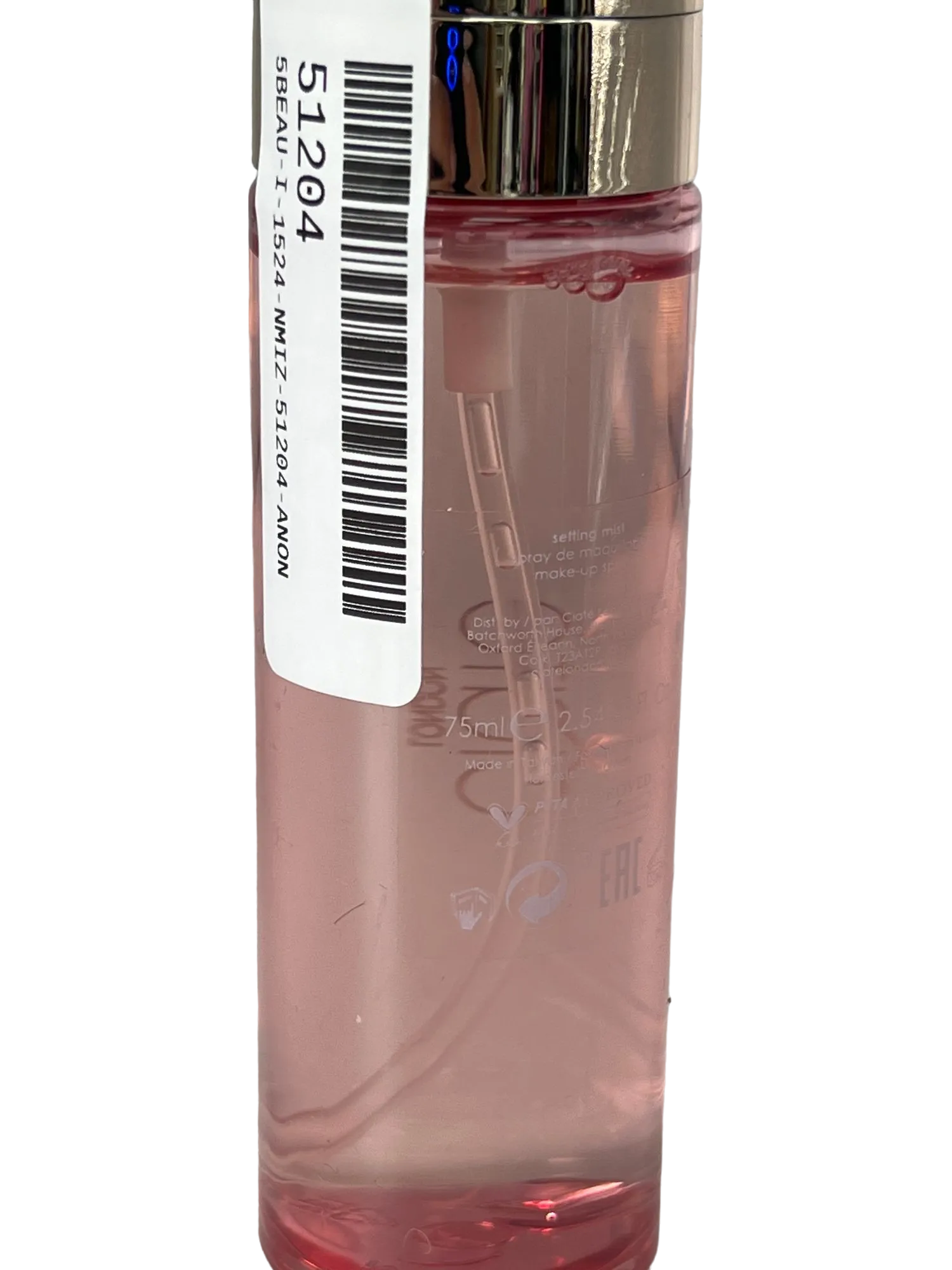 Unbranded Pink Setting Spray Transparent Finish Beauty