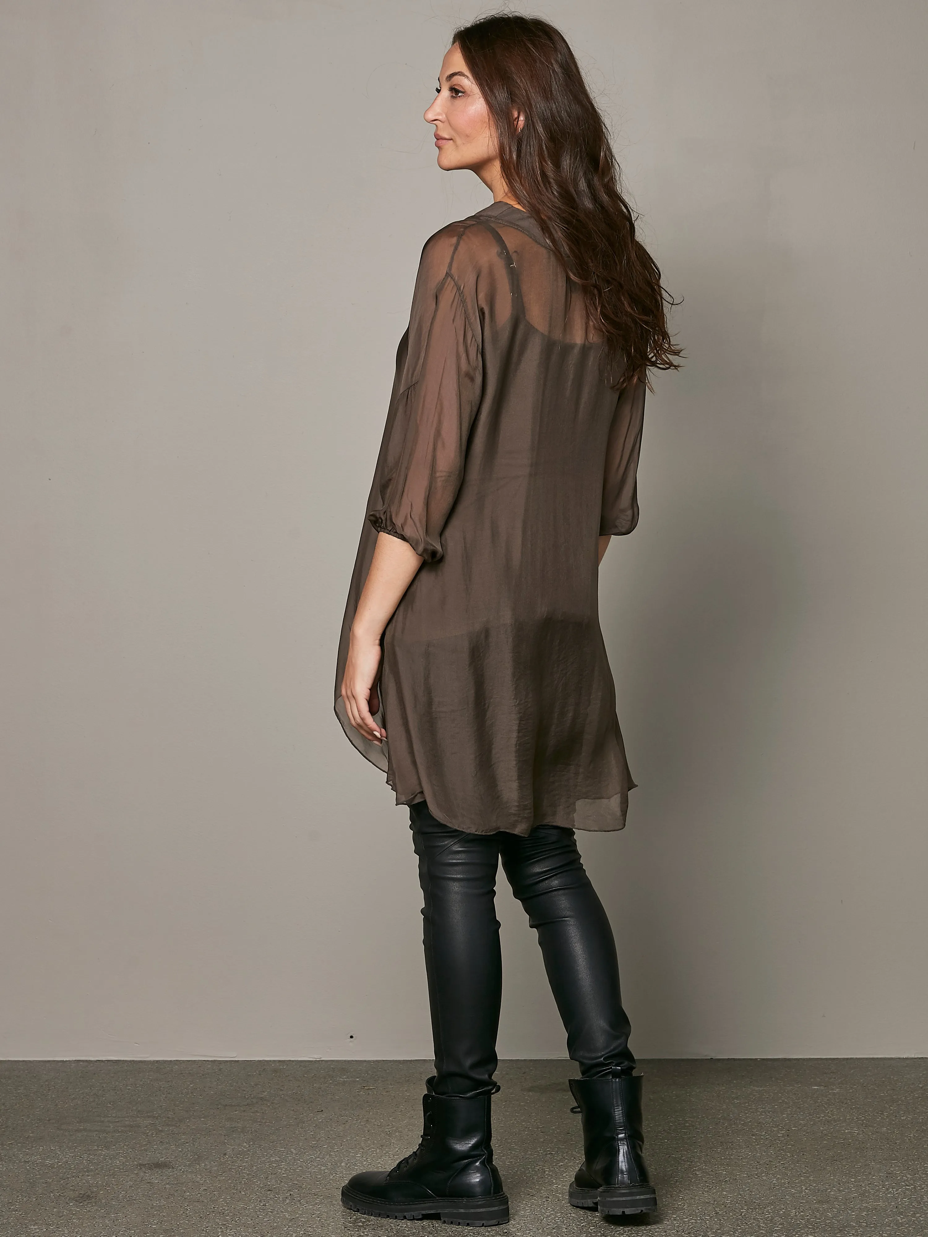 VANINA Tunika - Dark Brown