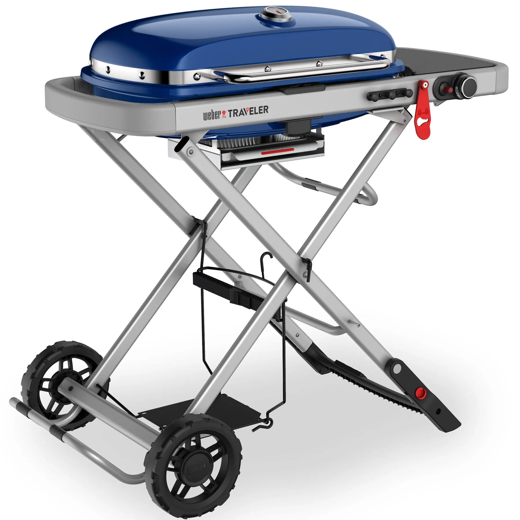 Weber Traveler 'OCEAN BLUE' Portable Gas Barbecue