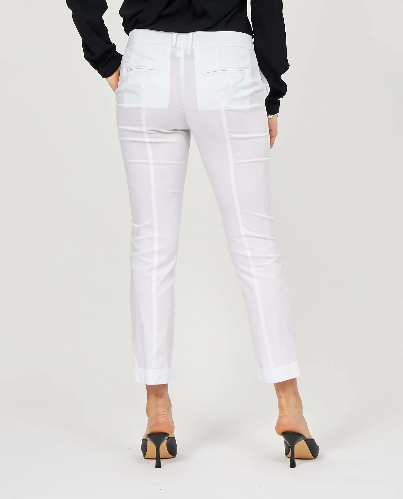 White Cotton poplin chino