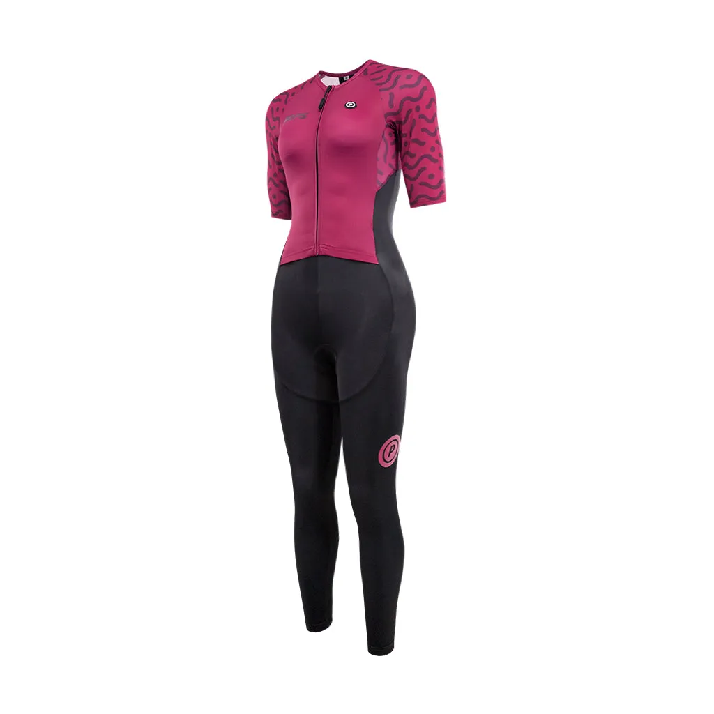 WOMEN Full Length Hypermesh™ ELITE Tri Suit (Short Sleeve) - Supreme Breathability, Modest Performance Wear