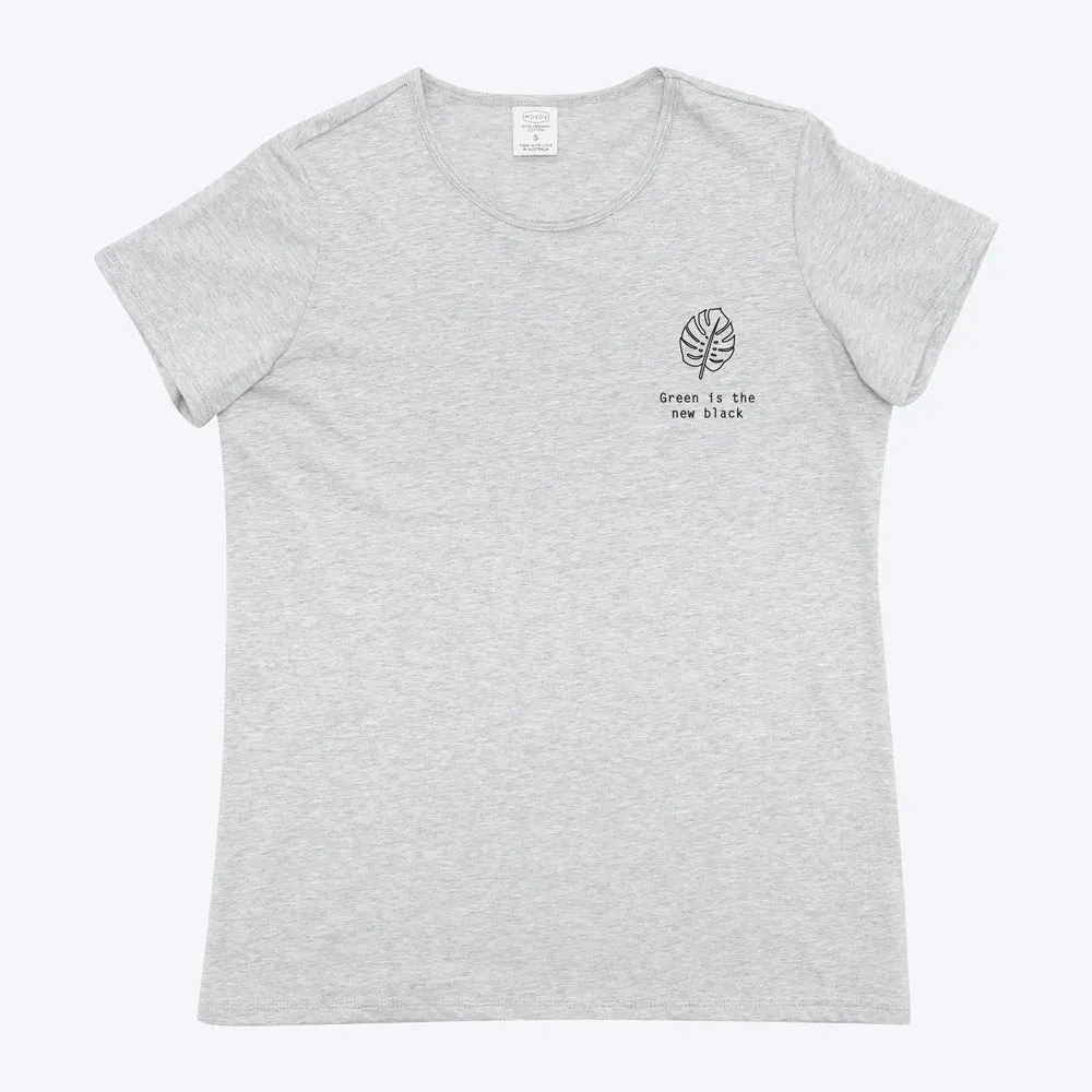 Women's Organic T-shirt - Monstera Print